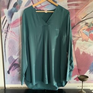 OLD NAVY Teal Tunic Top Size L NWT